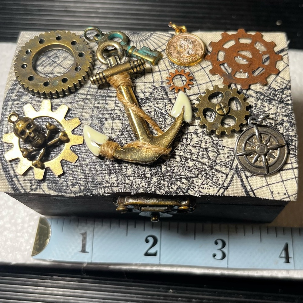 Handmade Vintage Style- Nautical Theme Steampunk Box